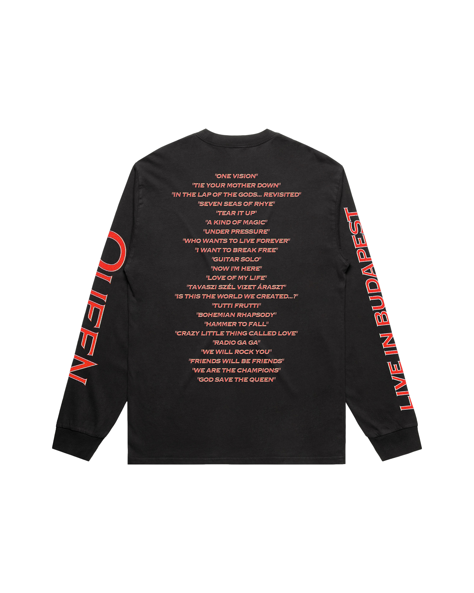 Queen Budapest | Black Longsleeve