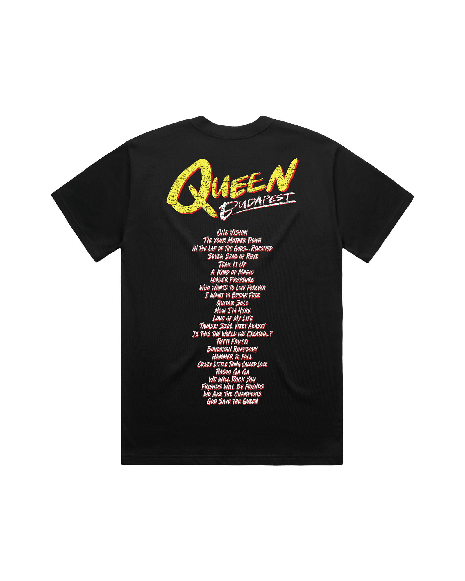 Queen Budapest | Tracklist T-Shirt